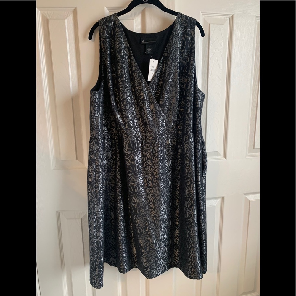Lane Bryant Silver Grey Dress NWT Sz 22